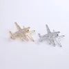 Brooches I-Remiel Fashion Airplane Style Brooch Pin For Women And Men Suit Sweater Small Aircraft Shawl Buckle Lapel Collar Accessories