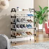Rangement de vêtements armoire à chaussures épaissir métal debout chaussures Rack Simple assembler armoire meubles de maison organisateur Portable