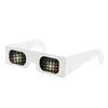 Óculos 3D 100pcs Papel Prismas Difração Fireworks com 13500 linhas/Lentes Espirais Para Laser Shows Raves Lights Atacado 221101