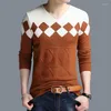 Men's Sweaters Men Autumn Winter Cotton Sweater Robe Hombre Pull Homme Jersey Jumper Hiver Pullover O-neck Knitted