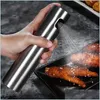 Pièces d'ustensiles de cuisine Pièces d'ustensiles de cuisine En acier inoxydable Pulvérisateur d'huile d'olive Bouteille Pompe Pulvérisation Pot Leakproof Grill Bbq Dispenser Tool Kitchen Gad Dh9A4