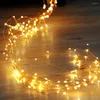 Strings Thrisdar 200/600 LED Vines Light Copper Wire Branch Plug-In Christmas Fairy String DIY Wedding Party Garland
