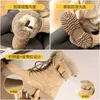 Pofulove Boots Women's Winter Shoes Fur Plush Warm Snow Ankel Booties Female Platform Chunky Botas Cow Suede L221018