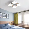 Потолочные фонари скандинавские современные спальни квадратная светодиодная светодиодная светодиодная светодиода простая эль гостиная кухня ванная комната твердый цвет