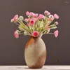 Decorative Flowers MBF Realistic 4 Heads Artificial Ranunculus Asiaticus Silk Flower Home Party Indoor Wedding Decoration Fake