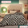 Blankets Blanket Fluffy Plaid Throw Nordic Soft Warm Autumn Winter Bed Nap Sofa Er Spread On Room Decoration 220928 Drop Delivery 20 Dhtv4