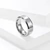 Bröllopsringar minimalistiska volframpar för män svart silver färg mode kvinnor smycken älskare julklapp stöd graverad 6mm 8mm