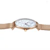 Zegarek na rękę Cagarny Miłośnicy Wristwatch Unikalny ultra cienki pokrętło zegarek dla Złotych stali mężczyźni kwarc mody pary zegarki miłośnik prezenty