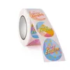 Opakowanie prezentów 500pcs/Roll Happy Easter Naklejki jaja samoprzylepna etykieta Pieczęć naklejka do imprezowej torby dla dzieci