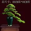 Decoratieve beeldjes Woonkamer Solid Wood Simulation Gast Welkom Pine El Desktop Porch Groene planten Fake Bonsai Interieur Decoratie