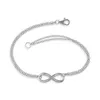 Collier Boucles d'oreilles Set Miqiao Silver plaqué 8 Numéro Infinity Vintage Bangle Bracelet Pendant Ring Jewelry For Womem Wedding Couple Couple