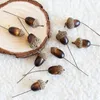 Party Decoration 10 Artificial Acorns Set Simulation Small Christmas Tree Decor Po Props DIY False Nuts For Shop Home Restaurant