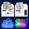 Strings Smart RGB LED String Lights App Control Christmas Fairy Garland voor Navidad Decoratie Slaapkamer Boom Outdoor