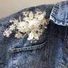 Kadın Ceketler Denim Kadınlar Bahar Sonbahar Dış Giyim Kadın Boncuklu Çiçekler Tassel Ceket Bayanlar Kovboy Sıradan Palto Lady Top R1011