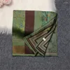 Foulards vert couleur cou mûrier soie écharpe femmes charmante tête cheveux bracelet doux lisse femme nœuds papillon Hijab