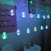 Stringhe LED Strip Strip Festival Festiva di nozze Luci di tenda per matrimoni 110 V / 220 V AC 3M 120 SMDS 12 palline di vetro DECORAZIONE DI NAPPA