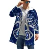 Trench de trincheira masculino Eal Eye Tree Windbreak Men grego Amulet Prind Outerwear