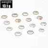 Cluster Rings Trendy Boho Crystal Joint Ring Set For Women Geometric Knuckle Finger Female Wedding Party Jewelry