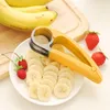 주방 액세서리 바나나 과일 야채 소시지 슬라이서 스테인레스 스틸 커터 샐러드 선반 도구 요리 도구