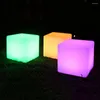 Veilleuses BEIAIDI étanche LED Cube chaise lumière avec siège de tabouret sans fil à distance pour adulte maison jardin fête décoration