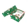 クリスマスデコレーション扱い箱12パックホリデークッキーボックスクラシック漫画パターンでベーキング8.66 x 6.10