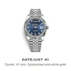 Wristwatches Dayjust Luxury Watches Business Classic Diamond 41mm Automatic Man Mechanical Stainless Steel