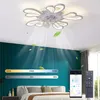 Moderne plafondventilator met stille LED -lichte slaapkamer eetkamer woonkamer fakkel fans vandaag
