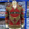 Мужские свитера Жаккардовый мужской осенний зимний свитер Стильный случайный мужской мужской элегантный высококачественный модная одежда 2023