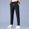 Herenpakken 2022 lente zomers broek heren stretch Korean casual slanke fit elastische taille business klassieke broek mannelijk