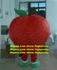 Red Love Apple Cherry Tomat Mascot Costume Vuxen Cartoon Character Suit munnen är utformad som orkanen ZZ4196