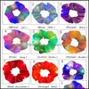 Hair Accessories Led Light Glow Elastic Hair Bands Party Silk Scrunchies For Women Girls Rope Ponytail Holder Accessories 10Pcs Drop Dhzba