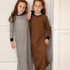 Aile Eşleşen Kıyafetler 2023 Sonbahar Kış Çocukları Dogma Robe Pijama Romper 221101