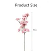 Dekorativa blommor Julprydnader Xmas Decor Diy Props Simulation Branch Sakura Artificial Flower Fake Cherry Blossom