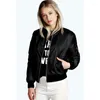 Jackets femininos estilo de beisebol Mulheres 2022winter Stand Casual Collar Outer;