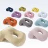 Pillow Mcao Nap Sleeping For Office Fiber Slow Rebound Face Down Desk Comfortable Washable Velvet Cover Soft Donut TJ0369