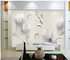 2022 Fondo de pantalla Fashion Simple Tulip Butterfly Behined Bedroom Cocina Decoración del hogar Cubierta de pared
