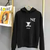 Fleece mäns hoodies designer hoodie arc de triomphe fransk streetllong hylsa pullover damer tunna löst bf lat stil kappvatten