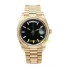 Andra klockor Box Papers med VVS1 Top Quality Watch 40mm Day-Date Prient 18K Yellow Gold Japan Movement Automatic Mens Men's Watche B P Maker Gia 2QU3F