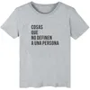 Cosas que geen definitief t-shirt een Una persona Spaanse zin Print vrouw t-shirts