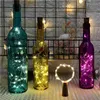 Cordes 5 pièces fée bouteille de vin lumière avec liège LED guirlandes étanche batterie guirlande fête de noël décoration de mariage