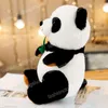 25/40/50 cm mignon grand Panda en peluche ours oreiller Panda animaux en peluche poupées enfants jouets bébé cadeau d'anniversaire pour fille