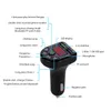 BTE5 E5 X8 Fast Charger Bluetooth 5.0 FM Sändarbil Kit Mp3 Modulator Spelare Trådlös handfri Audio -mottagare Dual USB -laddare 3.1A