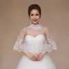 Scialli in pizzo ricamato con strass argento da sposa Tulle Coprispalle avvolgente per spose Stola in pizzo per damigelle d'onore