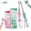 Toothbrush Children Electric Cartoon Electic Brush with Waterproof IPX7ソフトブリスルマッサージ交換ヘッド221101