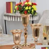 Vaser vaser mångsidiga metall bröllop centerpieces trumpet för hemfest jubileumsdekoration modern design 220928 drop leverans 20 dhv3m