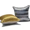 Pillow Gold Grey Cover Luxury Home Decor Throw For Chair Living Room El Fashion Decorative Pillowcase