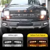 2PCS DRL LED Ford Raptor Svt F150 2009 2010 2011 2012 2013 2014の昼間のランニングライトターンシグナルイエローフォグランプ