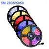 Strips 5M Led Strip 2835 SMD 60Leds/M None Waterproof Flexible Tape 12v Christmas Decoration Ribbon Lights Stripe RGB