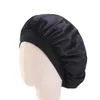 Hats Bulk 10pcs Girls Hair Care Kids Night Sleep Beanies Solid Satin Bonnet Hat Child Polyester Head Wrap Cap Adjustable