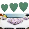 Fleurs décoratives Coeur Floral Mousse Durable Blocs Artificiels Frais Titulaire Brique Bouquets El Café Jardin Pour Voiture De Mariage